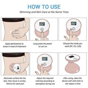 Alternative view of Face Skin Care Machine - 8-in-1 Ultrasonic Cavitation & RF Slimming Device