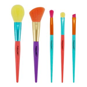 Alternative view of Studio Makeup Brush Set (5-Piece) & Silicone Beauty Brush Cleaning Tool