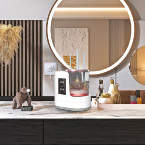 Alternative view of 3-in-1 Electric Makeup Brush Cleaner & Dryer – Automatic, USB Rechargeable