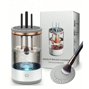 Alternative view of Electric Makeup Brush Cleaner Machine – Automatic Spinner for Brushes & Sponges